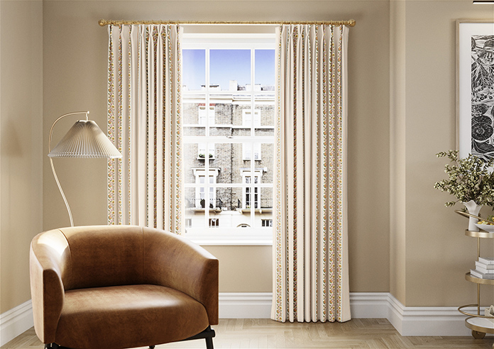 Petal & Block Bethea, Marigold - Made to Measure Curtains - Image 3